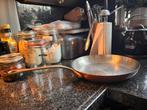 Mauviel koperen koekenpan 30cm RVS binnenzijde, Huis en Inrichting, Keuken | Potten en Pannen, Ophalen of Verzenden, Overige materialen