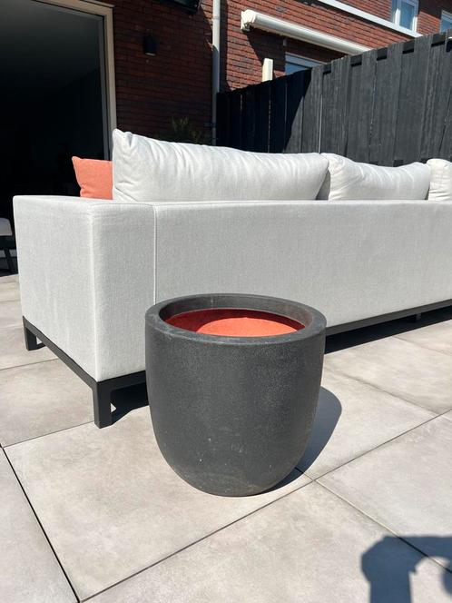Capi Europe bloempot Urban Smooth zwart D 44 H 41 cm, Tuin en Terras, Bloembakken en Plantenbakken, Gebruikt, Kunststof, Binnen