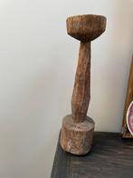 Houten kaarsenstandaard -kandelaar - ornament, Ophalen, Zo goed als nieuw, Kandelaar, Hout