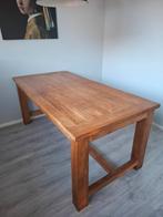 Zware teak eettafel 180x90 cm, Huis en Inrichting, Tafels | Eettafels, Ophalen, 50 tot 100 cm, Zo goed als nieuw, Vijf personen of meer