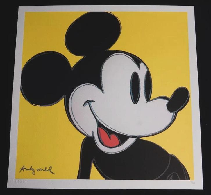 Andy Warhol (1928-1987) - Mickey Mouse, Antiek en Kunst, Kunst | Litho's en Zeefdrukken, Ophalen of Verzenden