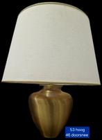 Mooie grote gouden tafellamp, Ophalen of Verzenden, Nieuw, Minder dan 50 cm