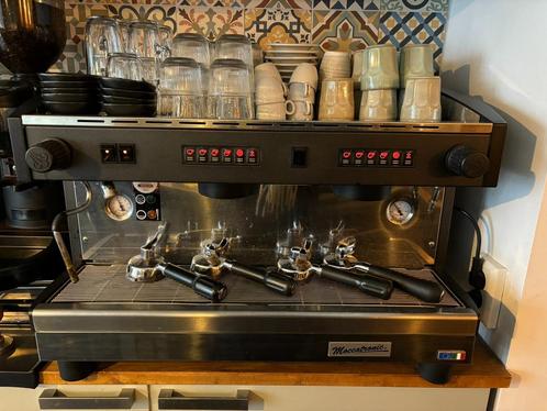 Espressomachine en koffiebonenmaler (s), Witgoed en Apparatuur, Koffiezetapparaten, Gebruikt, Koffiebonen, Espresso apparaat, Stoompijpje