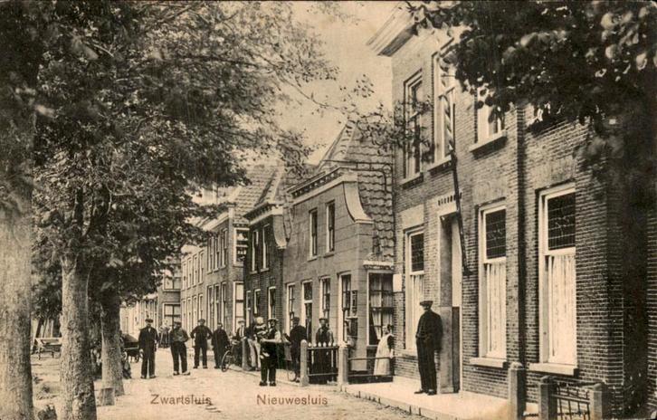Nieuwesluis - Zwartsluis, Verzamelen, Ansichtkaarten | Nederland, Gelopen, Overijssel, Voor 1920, Ophalen of Verzenden