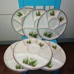 Fondue vintage borden met veldbloemen 6 stuks, Ophalen, Gebruikt, Bord(en), Overige stijlen