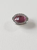 Zilverkleurige Melano vivid crystal cz fushia 10mm, Sieraden, Tassen en Uiterlijk, Bedels, Verzenden