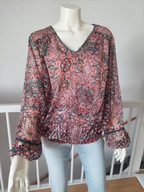 Blouse Boho Ibiza Festival Maat 48 zo goed als nieuw, Kleding | Dames, Blouses en Tunieken, Zo goed als nieuw, Maat 46/48 (XL) of groter