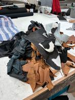 Zak met leerresten - 13/14 kilo, Hobby en Vrije tijd, Stoffen en Lappen, Gebruikt, Bruin, Verzenden, Leer of Kunstleer