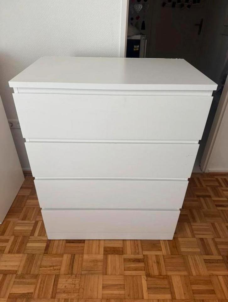 IKEA MALM ladekast - 4 lades, Huis en Inrichting, Kasten | Ladekasten, Zo goed als nieuw, Minder dan 100 cm, 50 tot 100 cm, 25 tot 50 cm