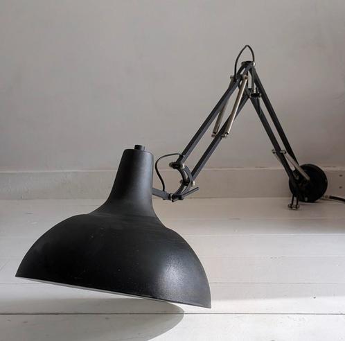 Grote zwarte wandlamp (2x), industriële scharnier lamp, Huis en Inrichting, Lampen | Wandlampen, Zo goed als nieuw, Ophalen of Verzenden