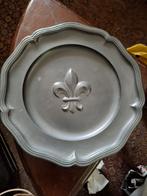 Tinnen bord met Fleur de Lis, Antiek en Kunst, Ophalen of Verzenden