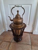 Theestoof met zakketel op houten standaard, Ophalen