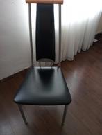 Set van 4 eetkamerstoelen, Ophalen, Gebruikt, Zwart, Vier