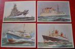 4x Schepen - Albumplaatjes - Captain Grant Virginia Rook, Verzamelen, Gebruikt, Ophalen of Verzenden, Voor 1940, Prent