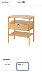 NORDKISA nachtkastje met lade (2x), Ophalen, Zo goed als nieuw, Minder dan 45 cm