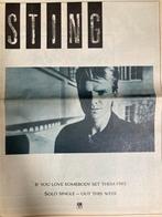 Paginagrote A3 advertentie STING If You Love Somebody relea, Ophalen of Verzenden