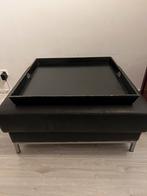 Ikea Kramfors Hocker bruine leren poef / lounge /bijzettafel, Huis en Inrichting, Ophalen, Gebruikt, Vierkant, Leer