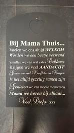 Wandbord spreuk mama 60 hoog., Huis en Inrichting, Woonaccessoires | Tekstborden en Spreuken, Ophalen, Zo goed als nieuw