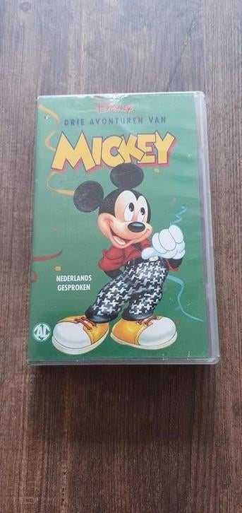 Disney Mickey VHS - Drie Avonturen, Cd's en Dvd's, Ophalen of Verzenden