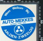 Sticker: Auto Mekkes - Aalden - Zweeloo (2), Ophalen of Verzenden, Zo goed als nieuw, Auto of Motor