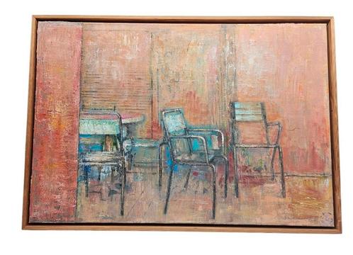 Prachtig groot olieverf schilderij op doek Peter Blokhuis, Antiek en Kunst, Kunst | Schilderijen | Modern, Ophalen of Verzenden