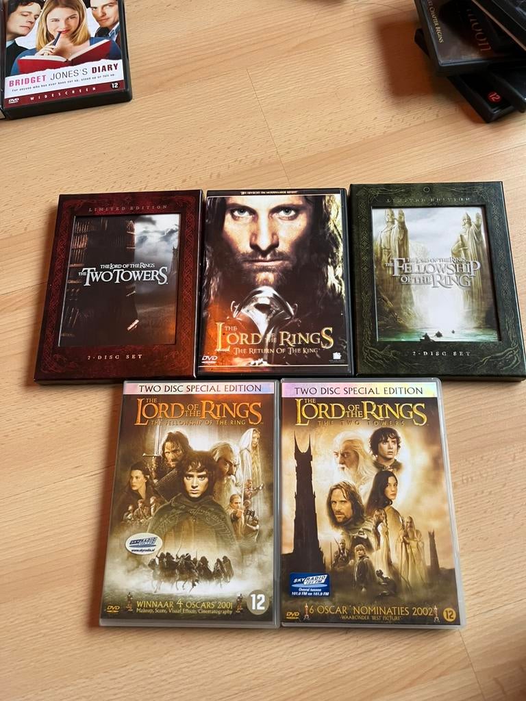 Lord of rings compleet dvds en extended versie, Vanaf 12 jaar, Ophalen of Verzenden, Zo goed als nieuw