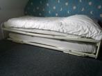 bed en onderschuifbed, Huis en Inrichting, Slaapkamer | Bedden, Ophalen, Gebruikt, 90 cm, Eenpersoons