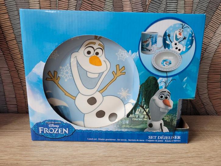Frozen Olaf Servies Set - Nieuw in Doos, Kinderen en Baby's, Kinderspulletjes, Nieuw, Ophalen of Verzenden