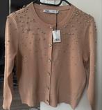 Zara vest met steentjes, Ophalen of Verzenden, Nieuw, Maat 38/40 (M), Beige