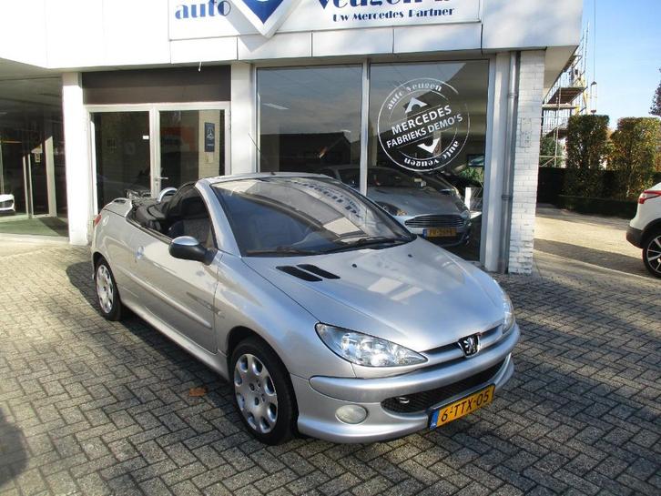 Peugeot 206 1.6 16V CC 2004 Grijs, Auto's, Peugeot, Bedrijf, Te koop, ABS, Airbags, Boordcomputer, Centrale vergrendeling, Climate control