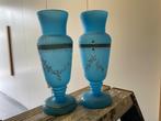 Frans blauwe Opaline vintage vaasjes, Ophalen