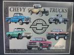 Chevy Trucks Genuine Chevrolet retro metalen bord, Ophalen of Verzenden, Huis en Inrichting