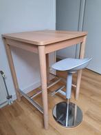 Ikea bartafel Ronninge en barkruk Janinge lichtgrijs, Ophalen, In hoogte verstelbaar, Zo goed als nieuw