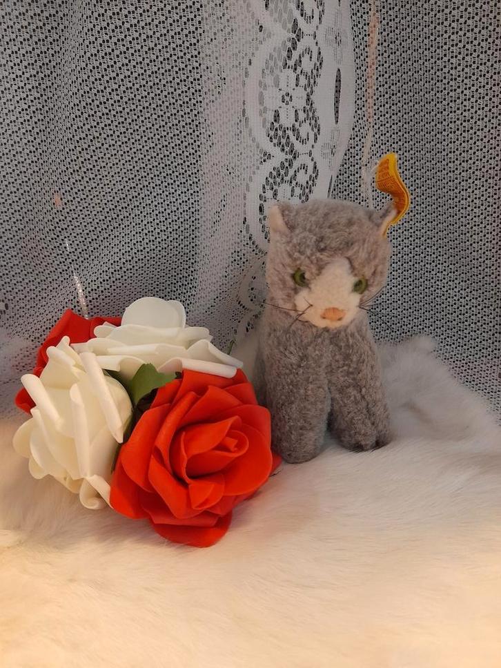 ADV 161 steiff poesje, Antiek en Kunst, Antiek | Speelgoed, Ophalen of Verzenden