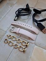 2x bandje en 2x ladersnoer gratis voor fitbit luxe, Ophalen of Verzenden, Roze, Android
