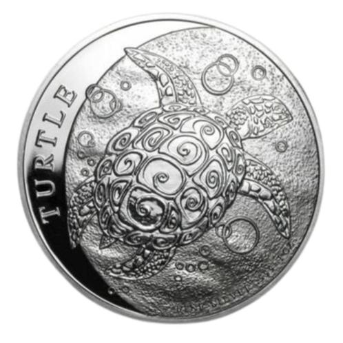 1 troy ounce zilveren schildpad Niue munt 2022, Postzegels en Munten, Edelmetalen en Baren, Zilver, Ophalen of Verzenden
