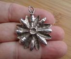 zilveren hanger edelweiss [448], Verzenden, Zo goed als nieuw, Bloem of Plant, Zilver