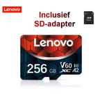 256 GB SD Geheugenkaart MicroSD A1 U3 Class 10 V60 + Adapter, Ophalen of Verzenden, Nieuw, SD, Overige