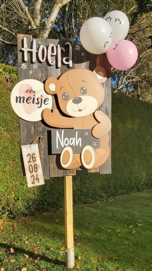 geboortebord Noah, Kinderen en Baby's, Kraamcadeaus en Geboorteborden, Nieuw, Geboortebord, Ophalen