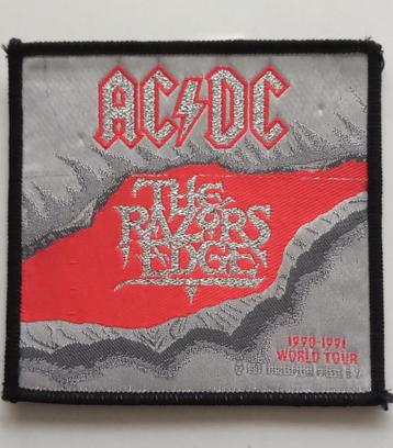 AC/DC zeer mooie razor's edge patch 18 vintage 1991 nieuw  beschikbaar voor biedingen