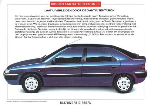 Folder Citroën Xantia Tentation II (1997), Boeken, Auto's | Folders en Tijdschriften, Gelezen, Citroën, Verzenden