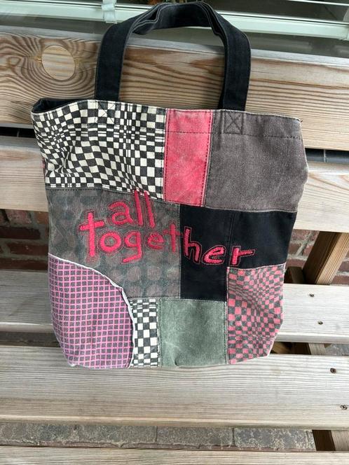 Desigual tas jeans stof katoen, Sieraden, Tassen en Uiterlijk, Tassen | Damestassen, Gebruikt, Shopper, Blauw, Ophalen of Verzenden