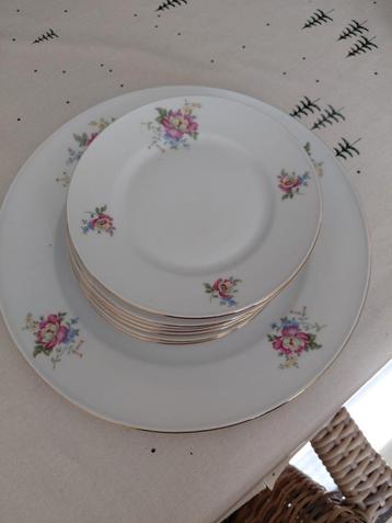 Antiek Bavaria Gebakstel - bloemen Design beschikbaar voor biedingen