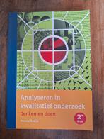 Analyseren in kwalitatief onderzoek - Hennie Boeije, Boeken, Zo goed als nieuw, Hennie Boeije, Gamma, HBO