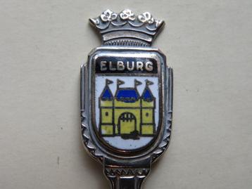 Lepeltje oud wapen Elburg emaille beschikbaar voor biedingen