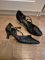 Feestelijke zwarte salsa dansschoenen met hak, Ophalen of Verzenden, Zo goed als nieuw, Schoenen
