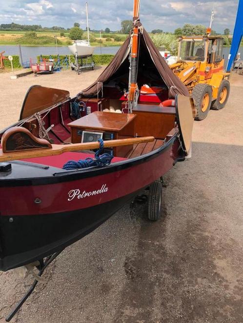 Zalmschouw 9 meter, Watersport en Boten, Platbodems, Zo goed als nieuw, Tot 6 meter, Polyester, Diesel, Ophalen of Verzenden