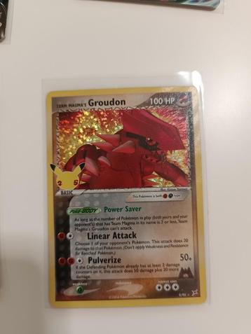 Team Magma's Groudon (CEL MA 9) Celebrations beschikbaar voor biedingen