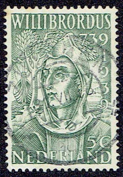 Nederland 1939, Willibrordus, 5 cent., Postzegels en Munten, Postzegels | Nederland, Gestempeld, T/m 1940, Verzenden