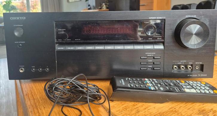Onkyo TX-SR444 Receiver, Audio, Tv en Foto, Versterkers en Receivers, 120 watt of meer, Onkyo, Ophalen